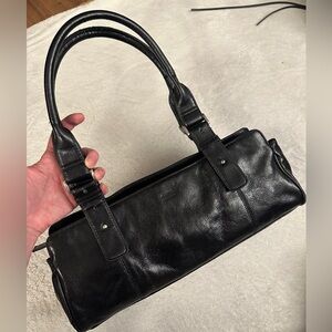 Vintage Black Leather Purse